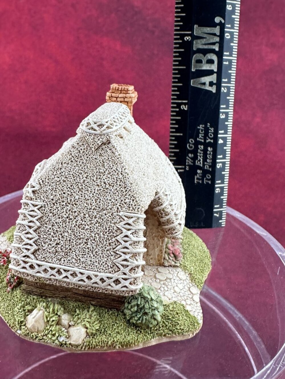 VINTAGE LILLIPUT LANE "STRAWBERRY COTTAGE" MINIATURE HANDMADE IN UK 1990 w/o BOX - Picture 9 of 11
